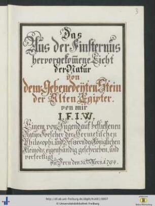 Deutsche alchemistische Schrift mit 16 Textillustrationen