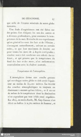 Température de l'atmosphère
