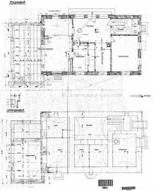 Epfendorf: Empfangsgebäude Grundrisse UG,EG
