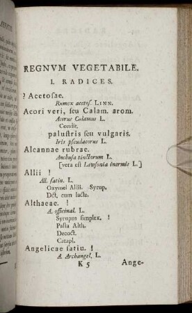 Regnum Vegetabile.
