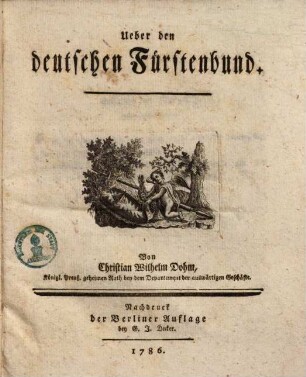 Ueber den deutschen Fürstenbund
