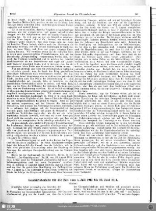 Geschäftsbericht für die Zeit vom 1. Juli 1913 bis 30. Juni 1914 (Schluss)