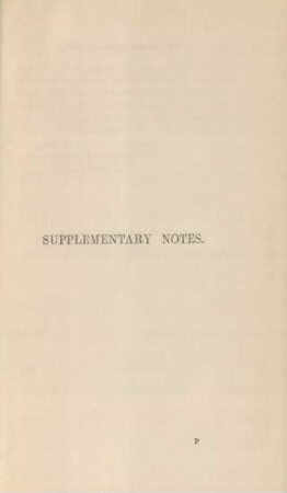 Supplementary notes
