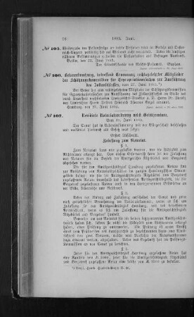 Nr. 107 Revidirte Notariatsordnung nebst Gebührentaxe