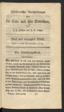 Fünf und vierzigstes Stück