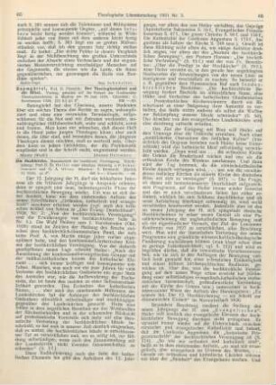 65 [Rezension] Baumgärtel, Friedrich, Der Theologiestudent und die Bibel