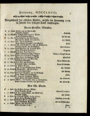 Hornung, MDCCLXVIII