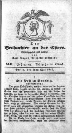 18. Stueck, 1. Mai 1843