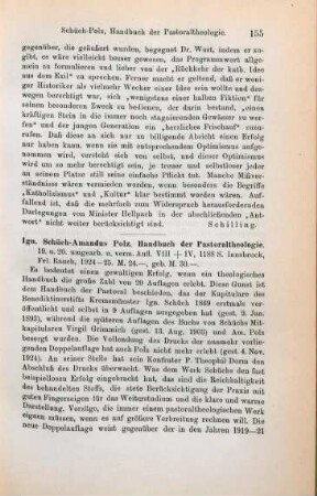 155-157 [Rezension] Handbuch der Pastoraltheologie
