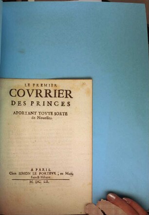 Le premier courrier des Princes apportant toute sorte de nouvelles