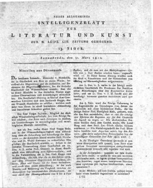 1810-03-31 : 13. Stück