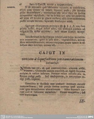CAPUT IX tertiam a lique factione petitam rationem intuetur.