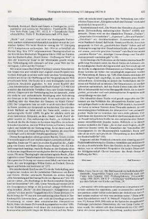 631-632 [Rezension] Nordsieck, Reinhard, Recht und Gesetz