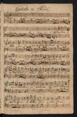 Ne' tuoi lumi o bella Clori; S, bc; HWV 133