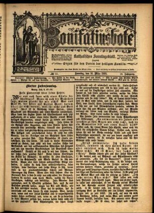 Erste Ausgabe vom Sonntag, den 16. März 1902.