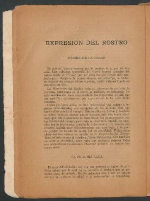 Expresión del rostro
