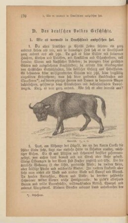 D. Des deutschen Volkes Geschichte