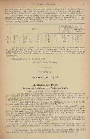 III. Abschnitt. Bau-Polizei
