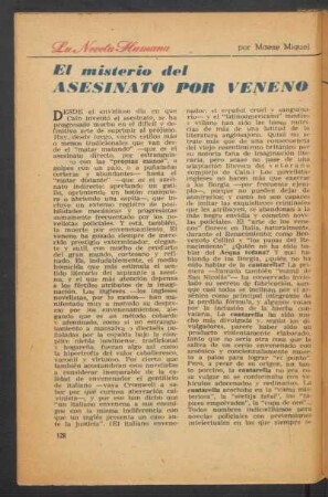 El misterio del "Asesinato por veneno"