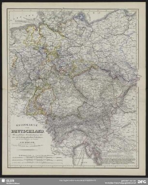Reisekarte von Deutschland