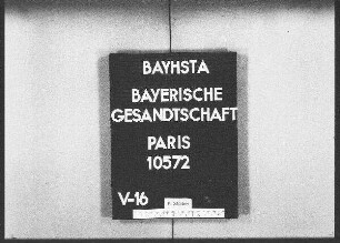 Die Übersendung von französischen genealogischen Veröffentlichungen an den bayerischen Reichsherold