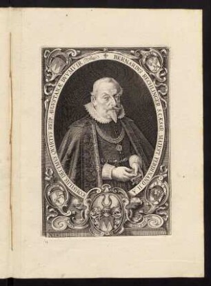 Bernardus Rechlinger S. Caesar. Majest. Ferdinand II. a Consiliis Decimus Quartus Reip. Augustanae Duumvir.