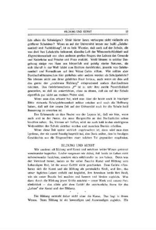 Bildung und Kunst