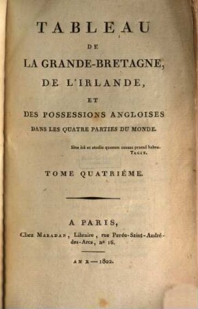 Tableau de la Grande-Bretagne, 4