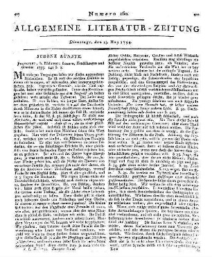 Natürliche Dinge in einer Sammlung von Erzählungen, Skizzen und Dialogen. Nichts mehr und nichts weniger als Roman. Leipzig: Sommer 1793