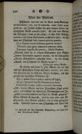 Leben des Phädrus.