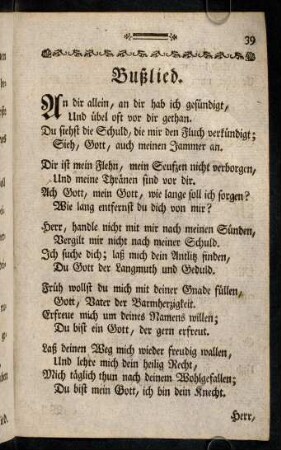 93-104, Bußlied. - Das Glueck eines guten Gewissens.