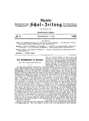 Das Volksschulwesen in Hannover