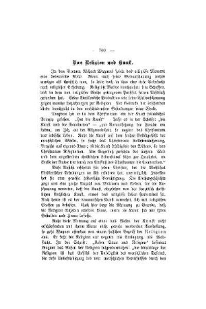 Von Religion und Kunst