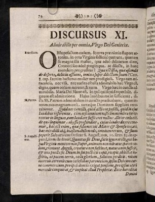 74-84, Discursus XI