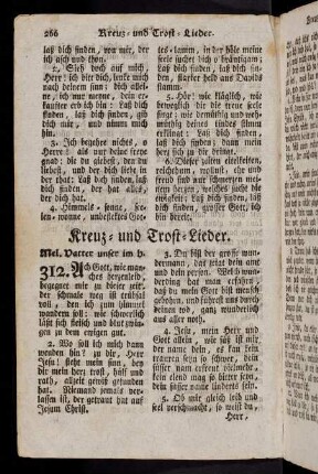 266-294, Kreuz- und Trost-Lieder