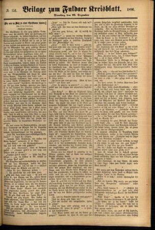 Zweite Ausgabe vom Dienstag, den 22. Dezember 1896.