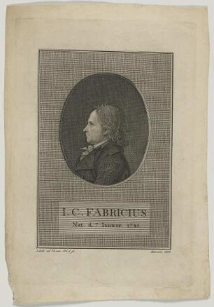 Bildnis des I. C. Fabricius