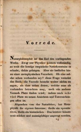 Allgemeine Metaphysik : nebst den Anfängen der philosophischen Naturlehre, 1. Historisch-kritischer Theil