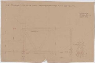 Troost, Paul Ludwig; München, Arcisstr. 12; Führerbau der NSDAP - Fachwerksträger, Auflagerung (Schnitt; Details)