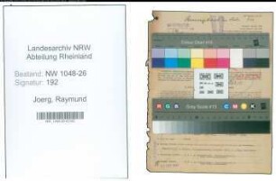Entnazifizierung Raymund Joerg , geb. 19.11.1901 (Direktor)