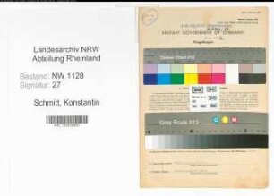 Entnazifizierung Konstantin Schmitt , geb. 22.06.1916 (Polizist)