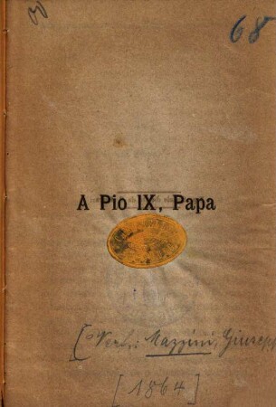 A Pio IX, Papa