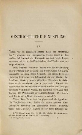 Die Verpfändung und Pfändung von Forderungen nach gemeinem Recht und der Reichs-Civilprozess-Ordnung : unter Berücksichtigung des preußischen allgemeinen Landrechts und des sächsischen Bürgerlichen Gesetzbuchs