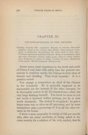 Chapter XI. Trustworthiness of the Chinese