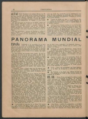 Panorama mundial