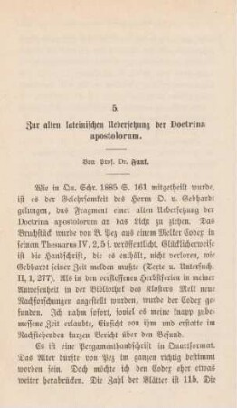 650-655 Zur alten lateinischen Uebersetzung der Doctrina apostolorum