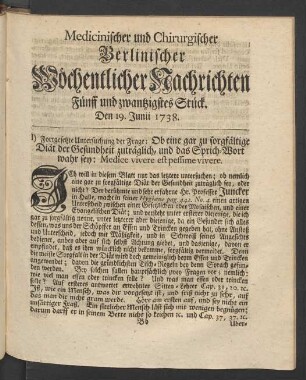 Fünff und zwantzigstes Stück