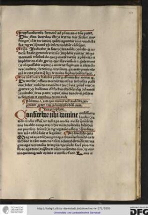 Psalmus Cx in quo monet ad laudem dei perpetuam propter tam admirabile beneficium. Vox prophete.