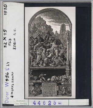 Albrecht Dürer: Simson schlägt die Philister. Berlin, Kupferstichkabinett