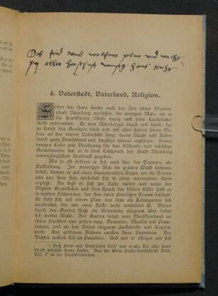 4. Vaterstadt, Vaterland, Religion.